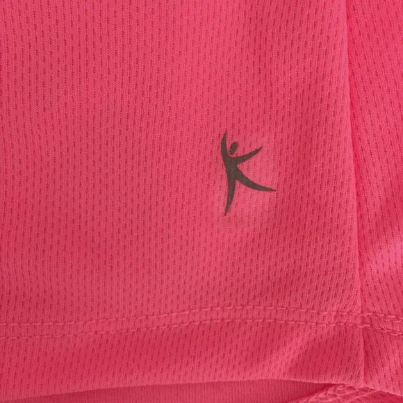 Danskin NOW Women Workout Shirt Top Size M Pink Short Sleeve Sport Active Gym - Picture 4 of 5
